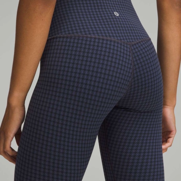 Lululemon Align HR Pant 28” Micro Houndstooth Blue Multi | Nulu | Size 12 - Picture 5 of 5